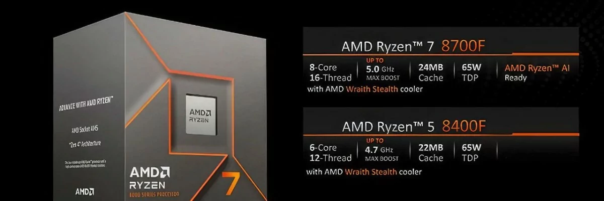 AMD Ryzen 7 8700F and Ryzen 5 8400F | Zen 4 CPUs without the RDNA 3 integrated graphics| TLG Gaming